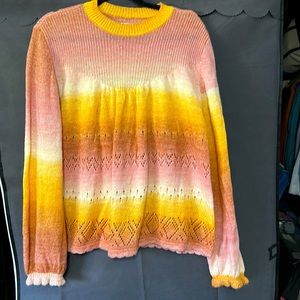 Lauren Conrad XL crochet sweater - NWOT